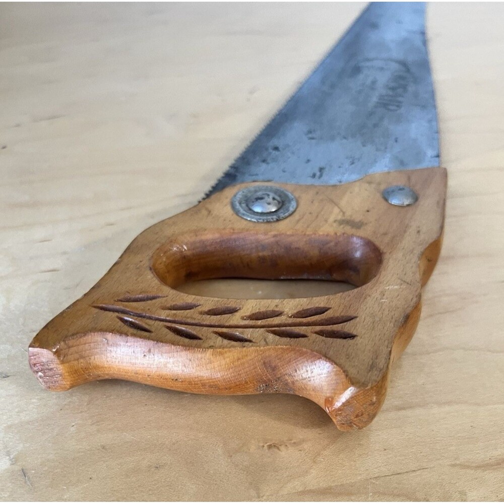 Corsair Great Neck 16" Saw-Carpenter Warranted Tempered Steel Mineola NY Vtg